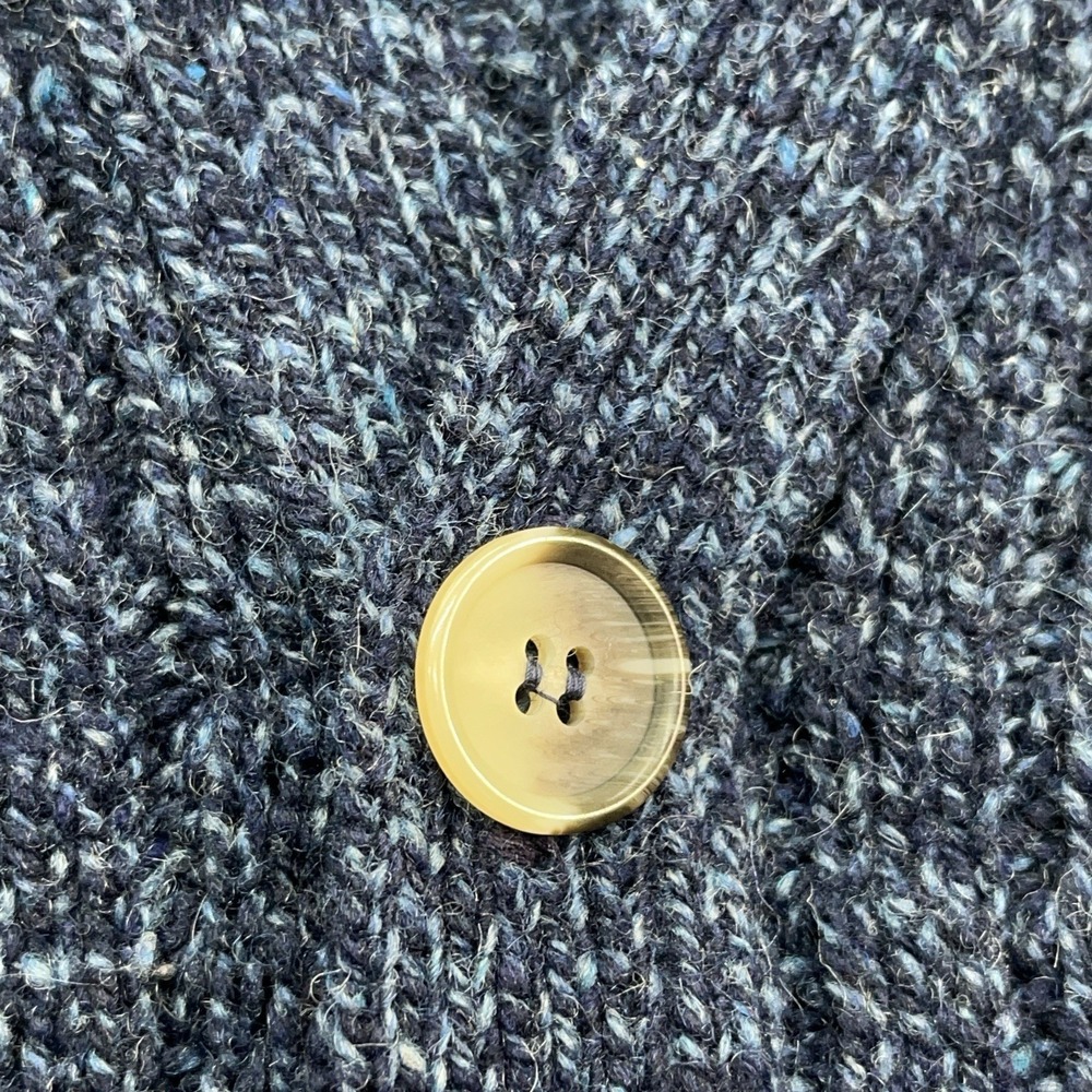 Environmental Clothing Cardigan Sweater Mens M Wool Vintage USA Made GrandpaCore - Picture 6 of 6